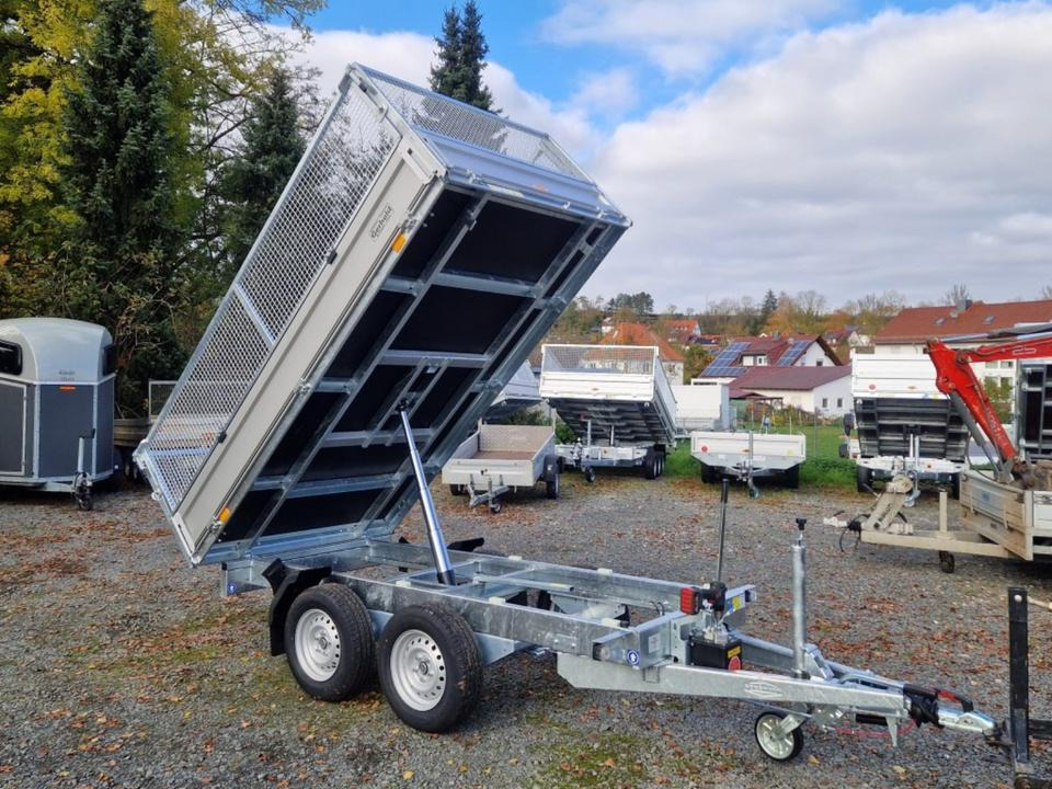 Tipper trailer Böckmann Kipper PKW Anhänger RK-AL 3016/27 Gitteraufsatz EsayKipp: picture 10