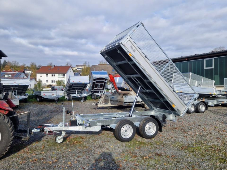 Tipper trailer Böckmann Kipper PKW Anhänger RK-AL 3016/27 Gitteraufsatz EsayKipp: picture 12