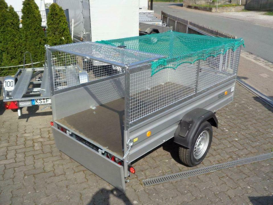 Böckmann, PKW Anhänger, 1,35 to. mit Gitteraufsatz,Containernetz - Car trailer: picture 3 Böckmann, PKW Anhänger, 1,35 to. mit Gitteraufsatz,Containernetz - Car trailer: picture 3