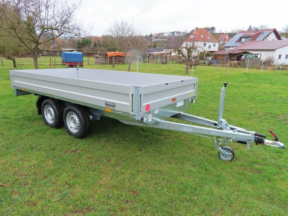 Böckmann PKW-Anhänger, 2,7 to. HL-AL 3718/27 Hochlader - Dropside/ Flatbed trailer: picture 1 Böckmann PKW-Anhänger, 2,7 to. HL-AL 3718/27 Hochlader - Dropside/ Flatbed trailer: picture 1