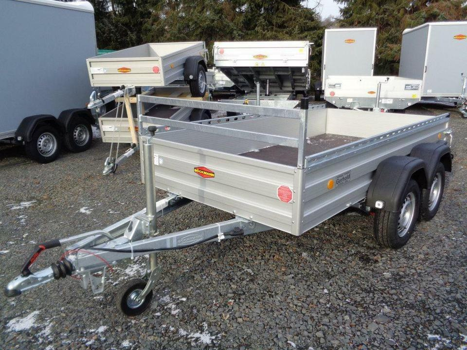 Böckmann PKW-Anhänger, 2000 kg, Tandem - Dropside/ Flatbed trailer: picture 1 Böckmann PKW-Anhänger, 2000 kg, Tandem - Dropside/ Flatbed trailer: picture 1