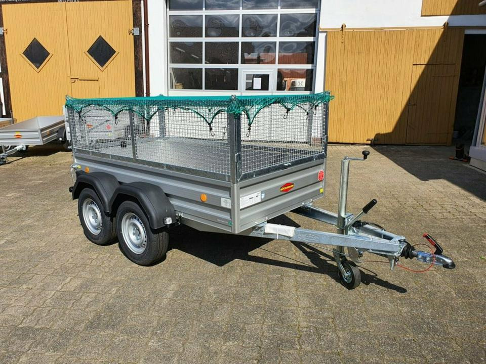 Böckmann PKW Anhänger, 2000 kg, Tandem, neu, Gitteraufbau - Dropside/ Flatbed trailer: picture 5 Böckmann PKW Anhänger, 2000 kg, Tandem, neu, Gitteraufbau - Dropside/ Flatbed trailer: picture 5