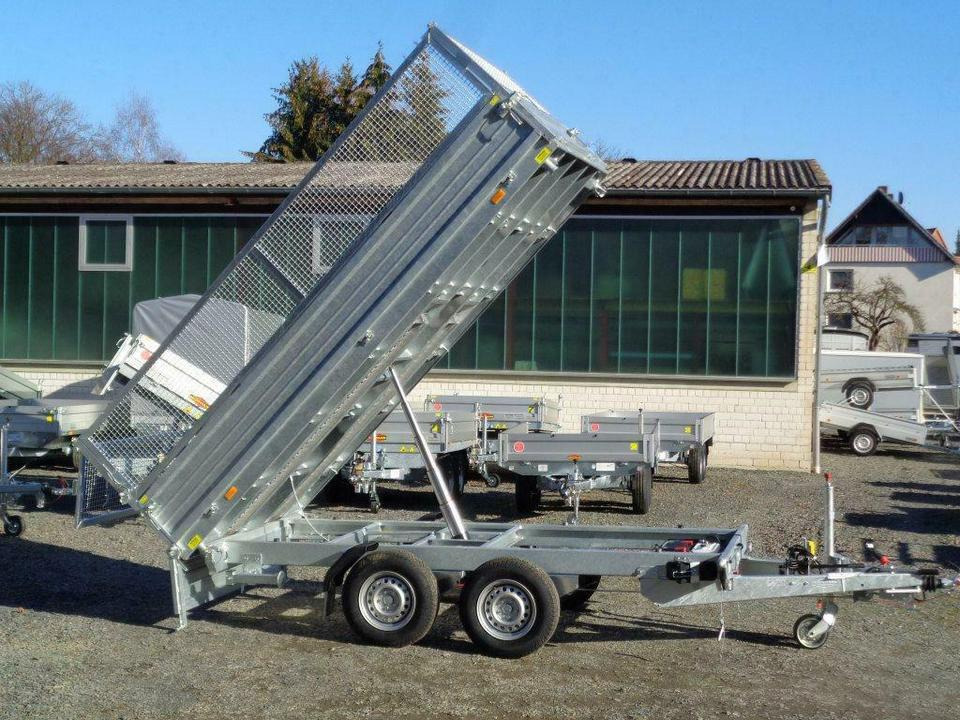 Böckmann PKW-Anhänger, 3,5to. Dreiseitenkipper, 100 km/h - Tipper trailer: picture 1 Böckmann PKW-Anhänger, 3,5to. Dreiseitenkipper, 100 km/h - Tipper trailer: picture 1