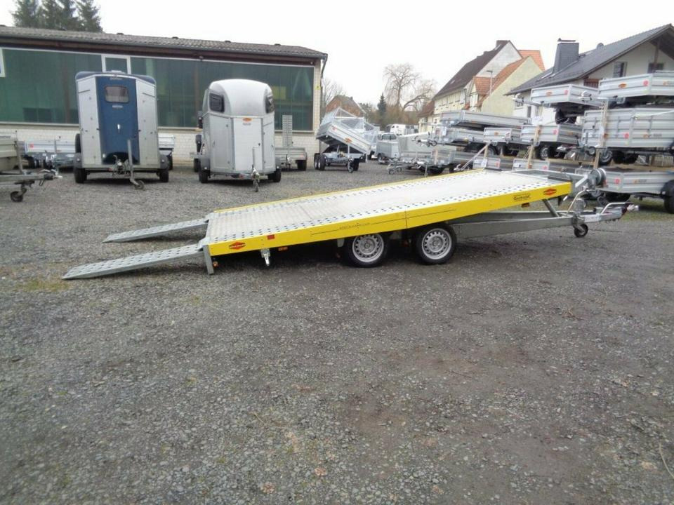 Böckmann PKW-Anhänger, Autotransporter, 3,0to. kippbar, 100 km/h - Autotransporter trailer: picture 1 Böckmann PKW-Anhänger, Autotransporter, 3,0to. kippbar, 100 km/h - Autotransporter trailer: picture 1