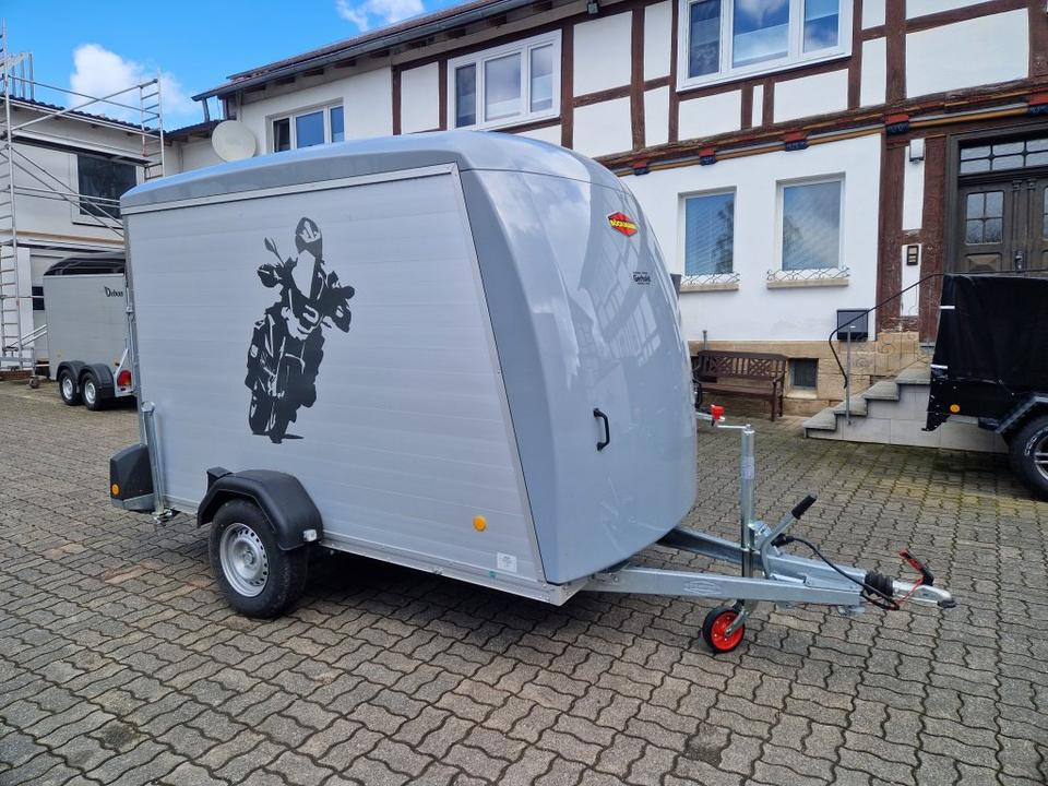 Böckmann PKW- Kofferanhänger KT PB AL 3015/15 M F 100km - Motorcycle trailer: picture 1 Böckmann PKW- Kofferanhänger KT PB AL 3015/15 M F 100km - Motorcycle trailer: picture 1