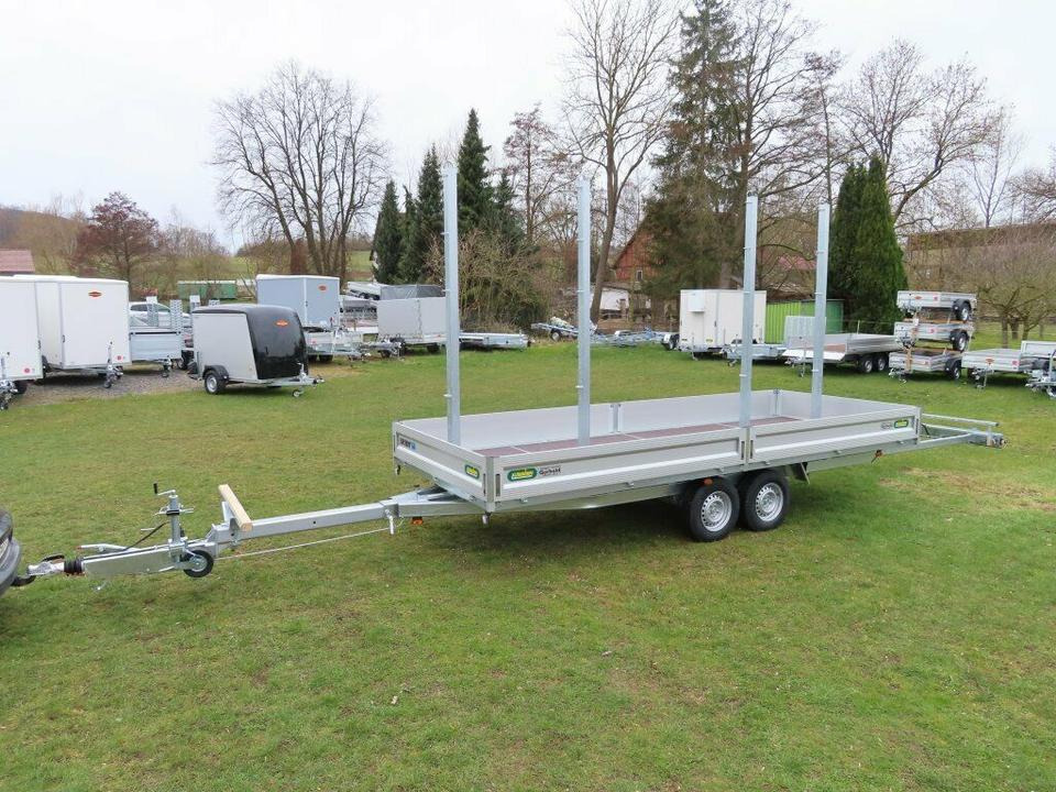 Langmaterialanhänger Unsinn LM 3554-14-2040 Deichsel ausziehbar - Dropside/ Flatbed trailer: picture 2 Langmaterialanhänger Unsinn LM 3554-14-2040 Deichsel ausziehbar - Dropside/ Flatbed trailer: picture 2