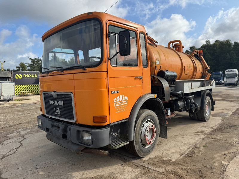 MAN 16.168 (8000L / BIG AXLE & STEEL SUSPENSION / GRAND PONT & SUSPENSION LAMES) - Vacuum truck: picture 1 MAN 16.168 (8000L / BIG AXLE & STEEL SUSPENSION / GRAND PONT & SUSPENSION LAMES) - Vacuum truck: picture 1