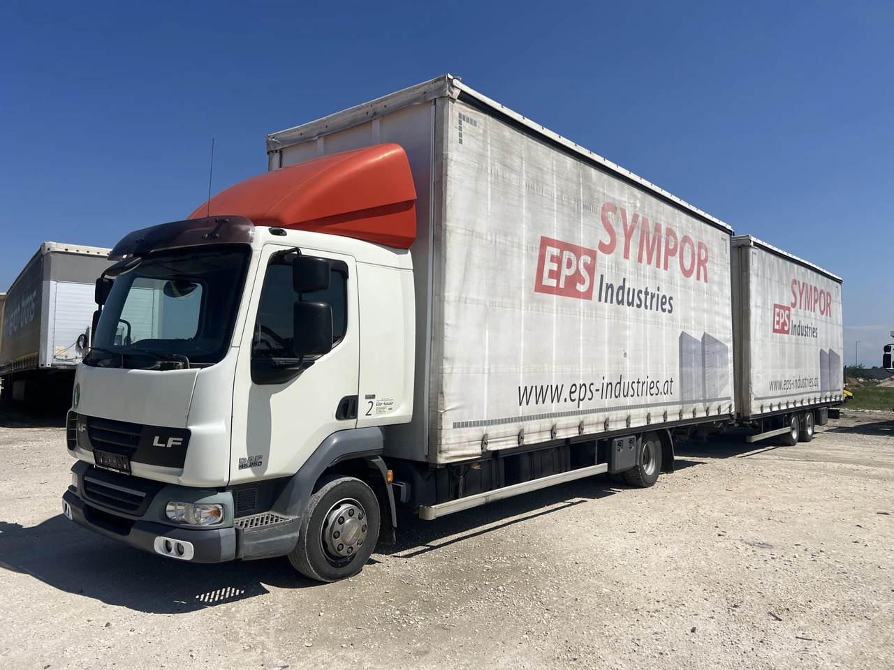 Daf Fa 7.85м., Euro5, Щора, Композиция, Mega, Внос - Curtain side truck: picture 1 Daf Fa 7.85м., Euro5, Щора, Композиция, Mega, Внос - Curtain side truck: picture 1