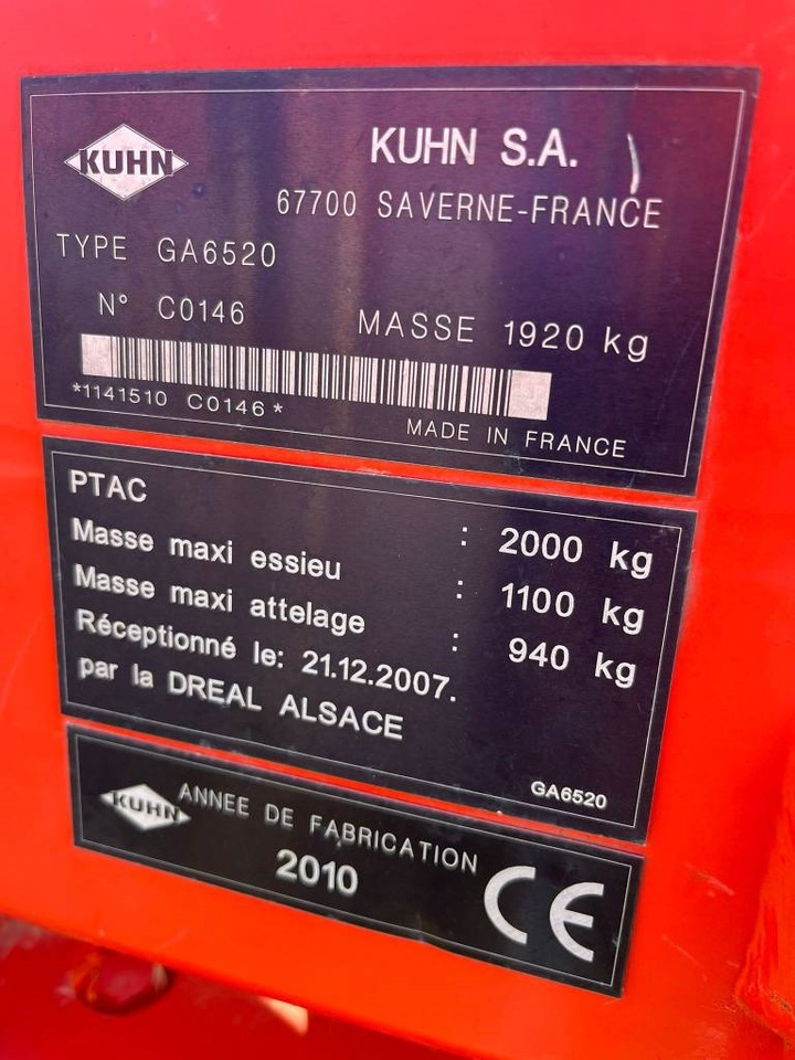 Kuhn 6520 - Bale wrapper: picture 3 Kuhn 6520 - Bale wrapper: picture 3