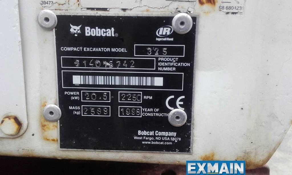 Bobcat X 325 - Mini excavator: picture 5 Bobcat X 325 - Mini excavator: picture 5