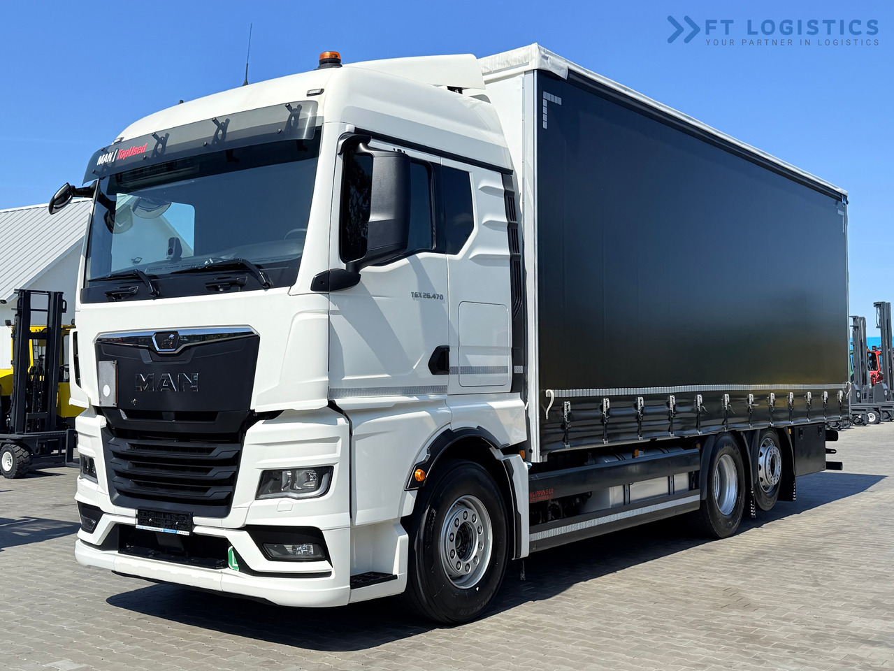 MAN TGX 26.470 / 19 Pallets / Steering Axle / 15 Ton Payload / Retarder / Excellent Condition - Curtain side truck: picture 1 MAN TGX 26.470 / 19 Pallets / Steering Axle / 15 Ton Payload / Retarder / Excellent Condition - Curtain side truck: picture 1