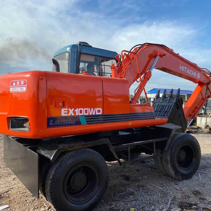 Used Hitachi Ex100WD Wheel Excavator for Sale Japan Made Hitachi Ex100wd Wheeled Excavator for Sale - Wheel excavator: picture 1 Used Hitachi Ex100WD Wheel Excavator for Sale Japan Made Hitachi Ex100wd Wheeled Excavator for Sale - Wheel excavator: picture 1