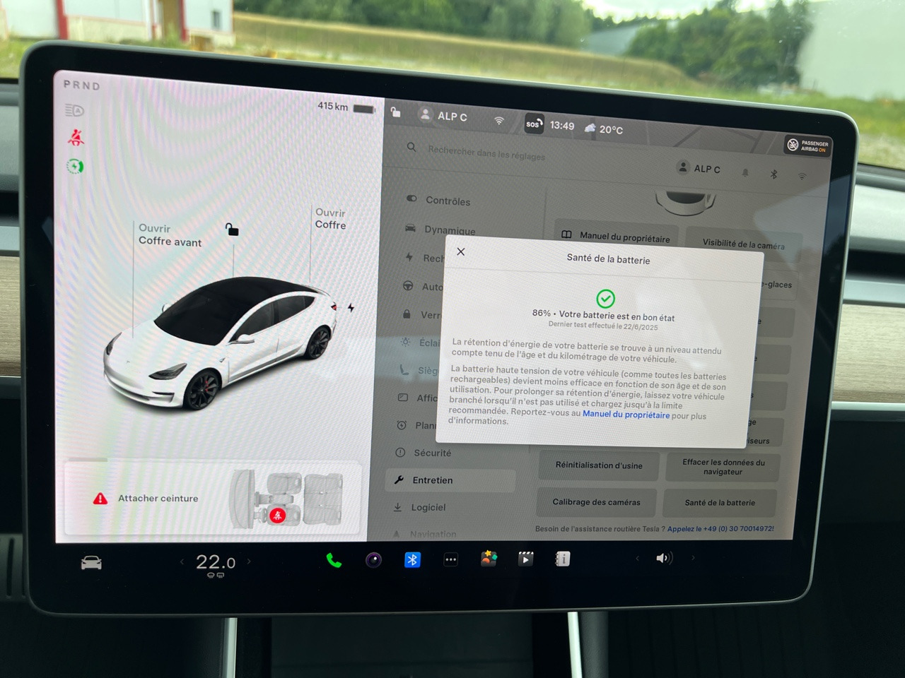 Sedan TESLA Model 3 Performance Dual Motor FSD 3 Autopilot: picture 9
