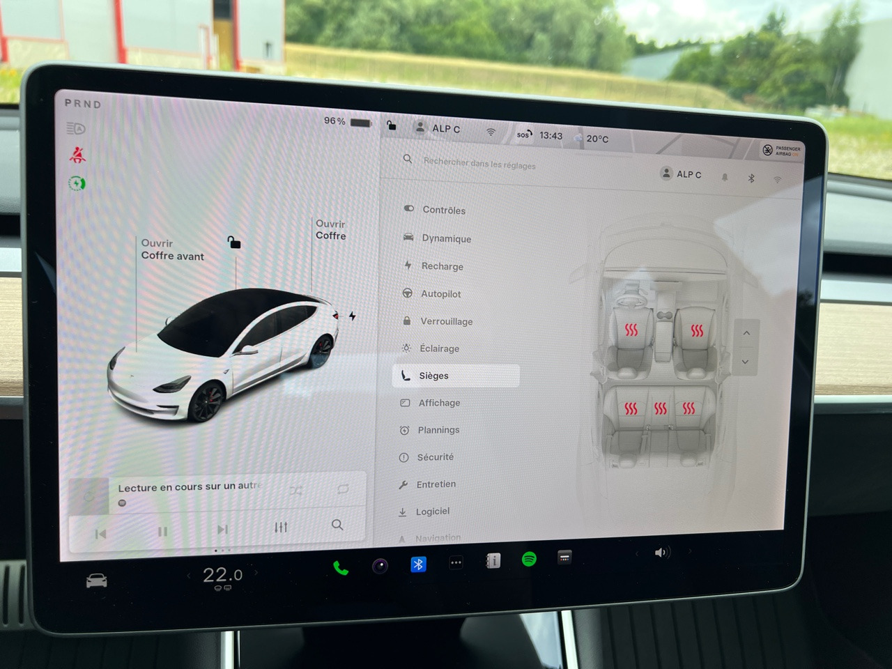 Sedan TESLA Model 3 Performance Dual Motor FSD 3 Autopilot: picture 47
