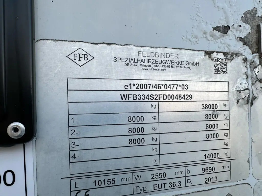 Silo semi-trailer Feldbinder Powder Tanker: picture 14 Silo semi-trailer Feldbinder Powder Tanker: picture 14