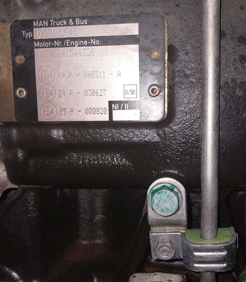 MAN D2676 LF45 MAN TGA, TGS, TGX - Engine for Truck: picture 3 MAN D2676 LF45 MAN TGA, TGS, TGX - Engine for Truck: picture 3