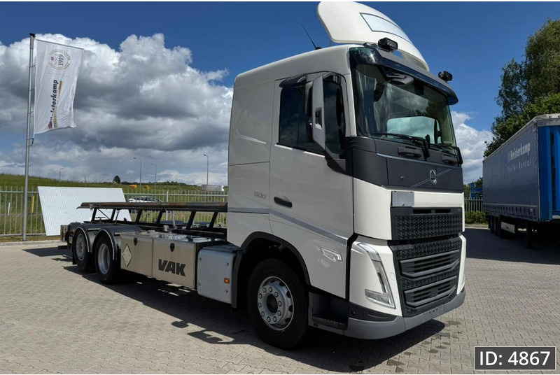 Volvo FH 500 Globetrotter, Euro 6, / 6x2 / Hydraulic body / frame 7.4 m / Tail lift - Container transporter/ Swap body truck: picture 5 Volvo FH 500 Globetrotter, Euro 6, / 6x2 / Hydraulic body / frame 7.4 m / Tail lift - Container transporter/ Swap body truck: picture 5