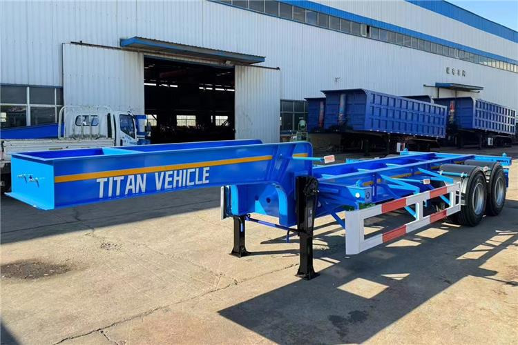 TITAN 2 Axle 20ft ISO Tank Chassis Trailer for Sale - Chassis semi-trailer: picture 1 TITAN 2 Axle 20ft ISO Tank Chassis Trailer for Sale - Chassis semi-trailer: picture 1
