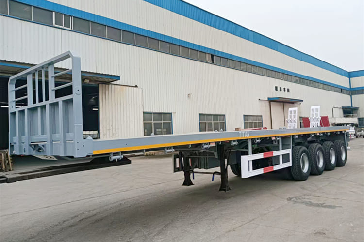 TITAN 4 Axle Flatbed Semi Trailer for Sale in Tanzania - Dropside/ Flatbed semi-trailer: picture 4 TITAN 4 Axle Flatbed Semi Trailer for Sale in Tanzania - Dropside/ Flatbed semi-trailer: picture 4