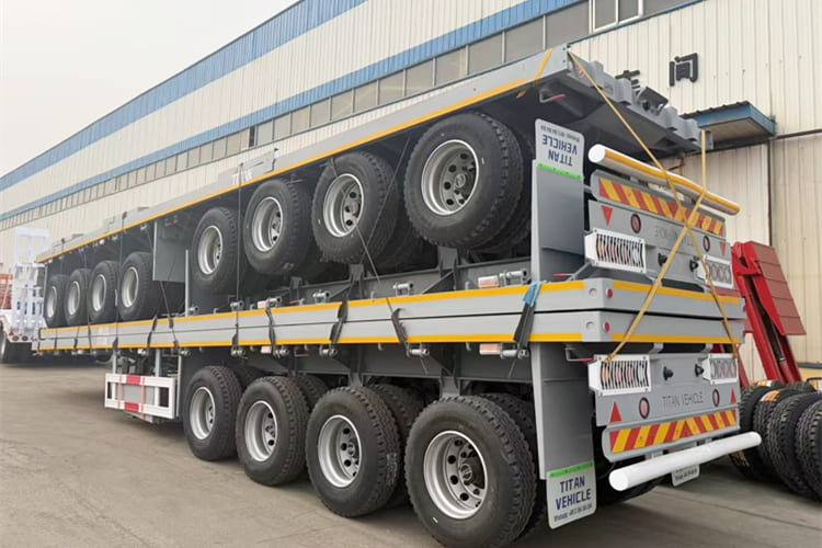 TITAN 4 Axle Flatbed Semi Trailer for Sale in Tanzania - Dropside/ Flatbed semi-trailer: picture 1 TITAN 4 Axle Flatbed Semi Trailer for Sale in Tanzania - Dropside/ Flatbed semi-trailer: picture 1