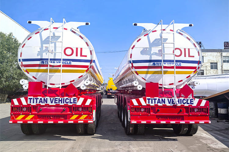 TITAN 45000L 4 Axle Oil Fuel Tanker Trailer for Sale in Tanzania - Tanker semi-trailer: picture 3 TITAN 45000L 4 Axle Oil Fuel Tanker Trailer for Sale in Tanzania - Tanker semi-trailer: picture 3