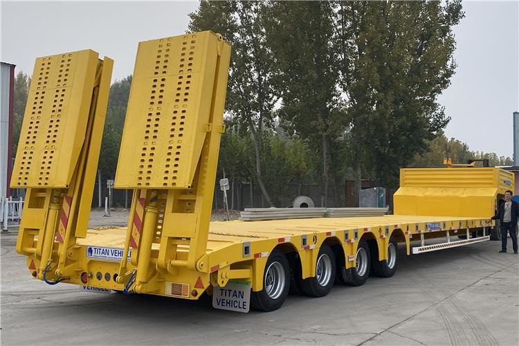 TITAN Heavy Duty 4 Low Bed Trailer for Sale Price In Guinea - Low loader semi-trailer: picture 5 TITAN Heavy Duty 4 Low Bed Trailer for Sale Price In Guinea - Low loader semi-trailer: picture 5