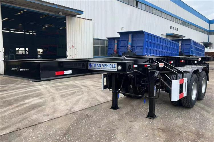 TITAN In Stock 20 ft Shipping Container Trailer for Sale In Ghana - Chassis semi-trailer: picture 1 TITAN In Stock 20 ft Shipping Container Trailer for Sale In Ghana - Chassis semi-trailer: picture 1