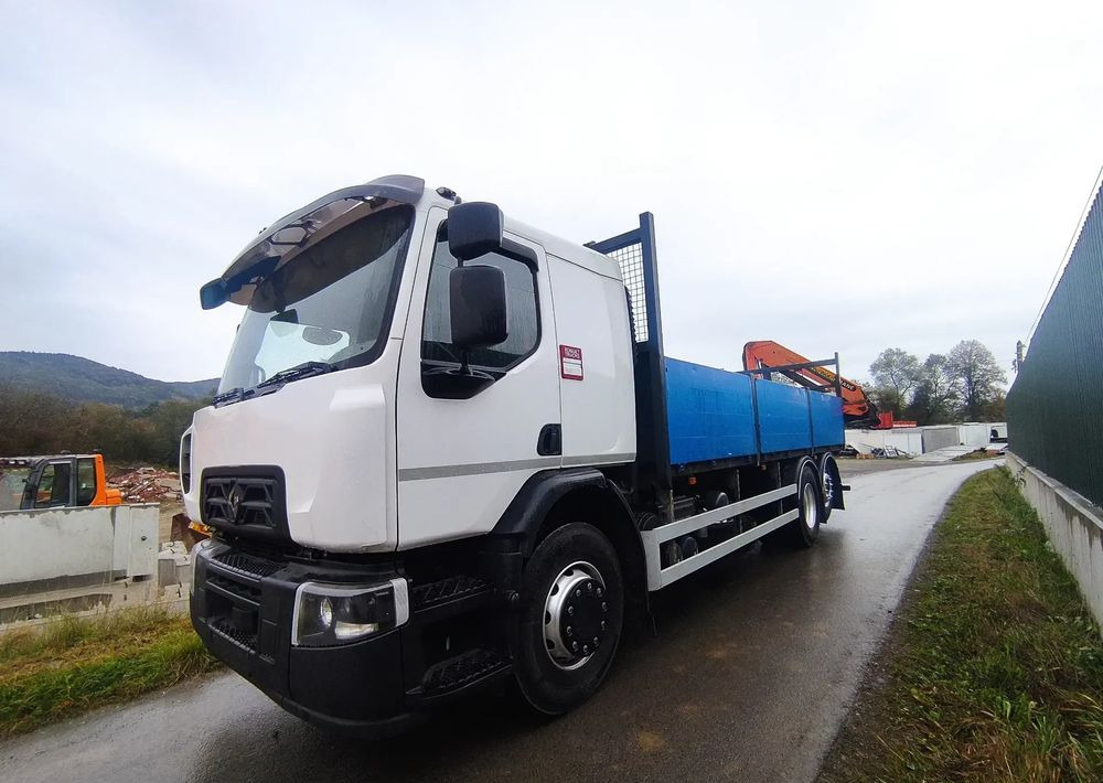 Renault Gama D 26.320 skrzynia hds palfinger PK15500 - Crane truck, Dropside/ Flatbed truck: picture 1 Renault Gama D 26.320 skrzynia hds palfinger PK15500 - Crane truck, Dropside/ Flatbed truck: picture 1