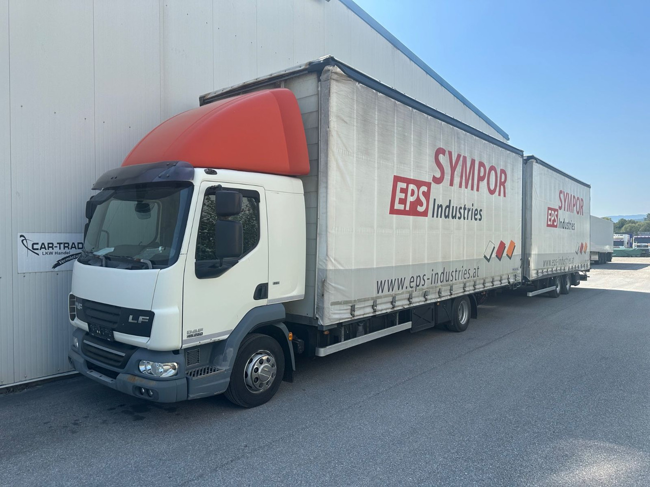 DAF LF 250 Schalter 120m° TÜV - Curtain side truck: picture 1 DAF LF 250 Schalter 120m° TÜV - Curtain side truck: picture 1