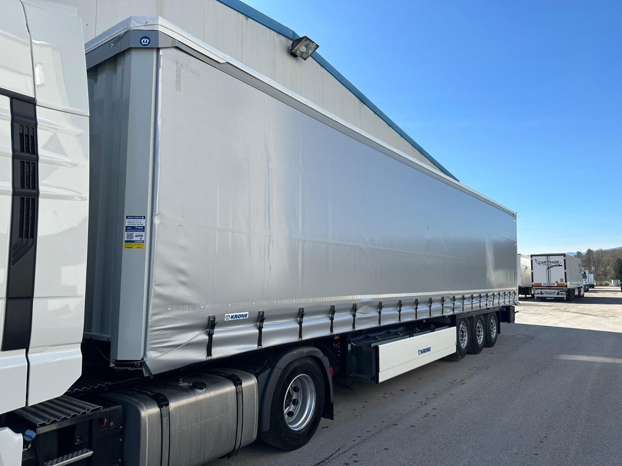 Krone SDP27 Lift/Pal-Kast/Alulatten Krone SDP27 Lift/Pal-Kast/Alulatten 5STK - Curtainsider semi-trailer: picture 1 Krone SDP27 Lift/Pal-Kast/Alulatten Krone SDP27 Lift/Pal-Kast/Alulatten 5STK - Curtainsider semi-trailer: picture 1