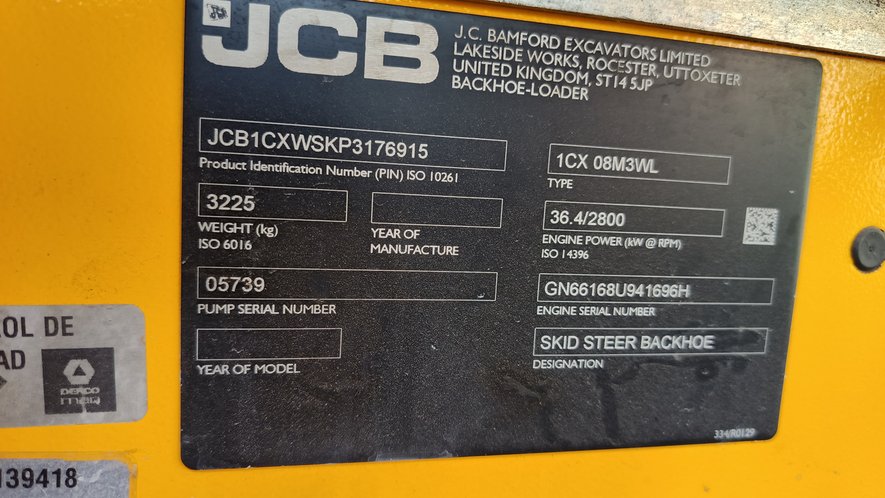 Backhoe loader JCB 1CX 08M3WL: picture 9