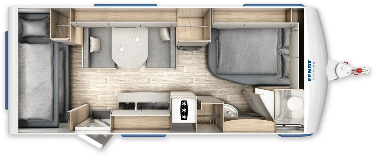 Fendt Bianco Selection 550 SKM GFK, Safety, Shower, 2.000 KG - Caravan: picture 2 Fendt Bianco Selection 550 SKM GFK, Safety, Shower, 2.000 KG - Caravan: picture 2