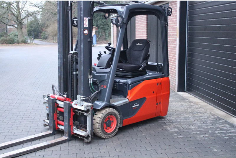 Linde E16 heftruck elektrische triplex lepelverstelling sideshift - Electric forklift: picture 2 Linde E16 heftruck elektrische triplex lepelverstelling sideshift - Electric forklift: picture 2