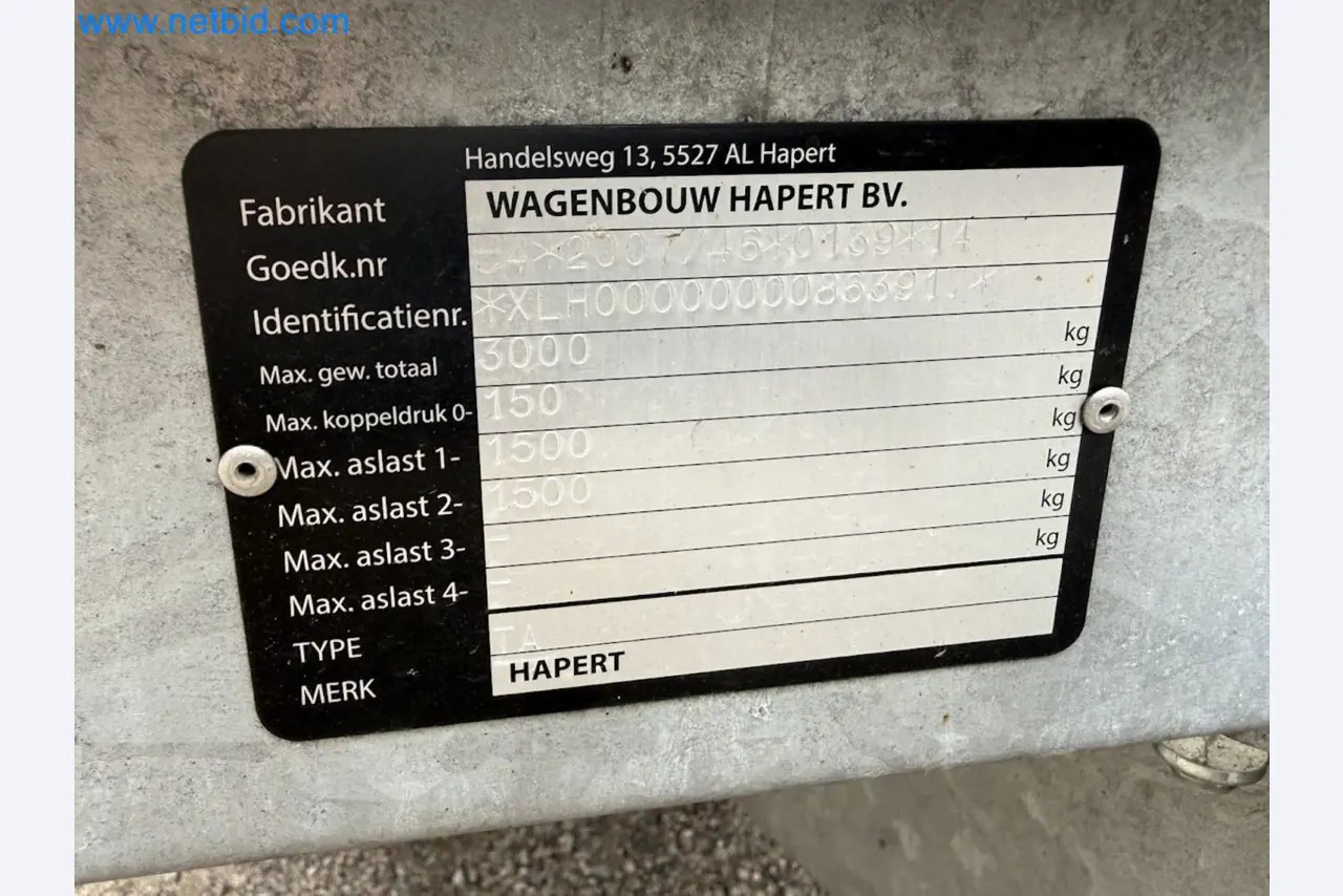 Hapert SAPPHIRE TA/C39B/302 - Trailer: picture 2 Hapert SAPPHIRE TA/C39B/302 - Trailer: picture 2