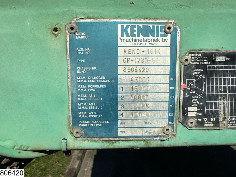 Kennis open laadbak - Dropside/ Flatbed semi-trailer: picture 4 Kennis open laadbak - Dropside/ Flatbed semi-trailer: picture 4