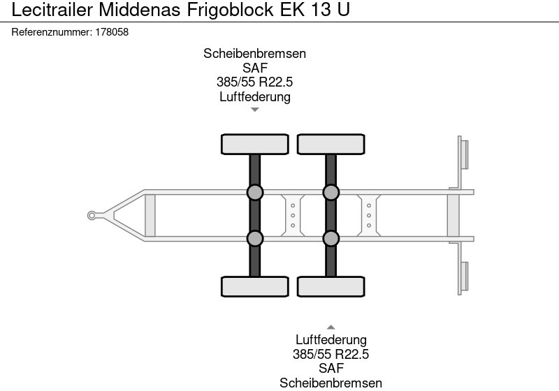 Refrigerator trailer Lecitrailer Middenas Frigoblock EK 13 U: picture 14 Refrigerator trailer Lecitrailer Middenas Frigoblock EK 13 U: picture 14