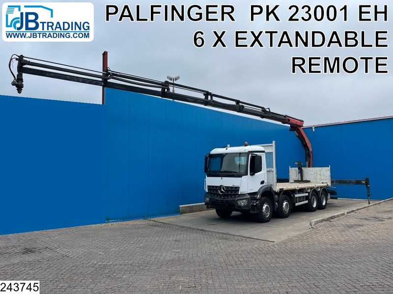Mercedes-Benz Arocs 3240 8X4, EURO 6, Steel suspension, Palfinger - Dropside/ Flatbed truck, Crane truck: picture 1 Mercedes-Benz Arocs 3240 8X4, EURO 6, Steel suspension, Palfinger - Dropside/ Flatbed truck, Crane truck: picture 1