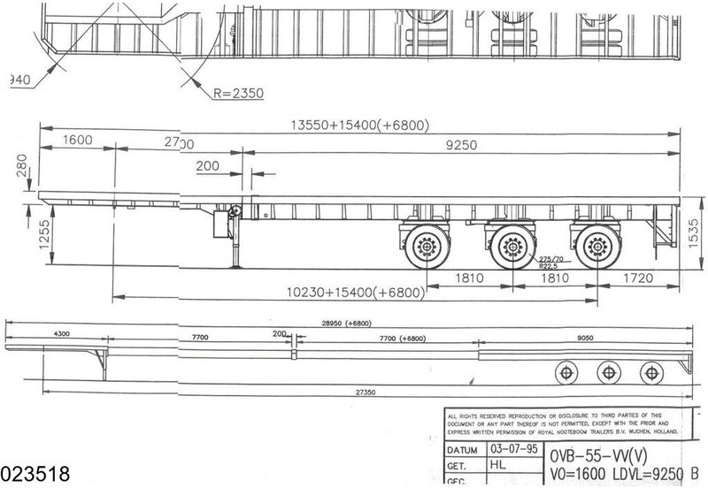 Nooteboom open laadbak 55000 KG, 28.95 m, 2 X Extandable - Dropside/ Flatbed semi-trailer: picture 2 Nooteboom open laadbak 55000 KG, 28.95 m, 2 X Extandable - Dropside/ Flatbed semi-trailer: picture 2
