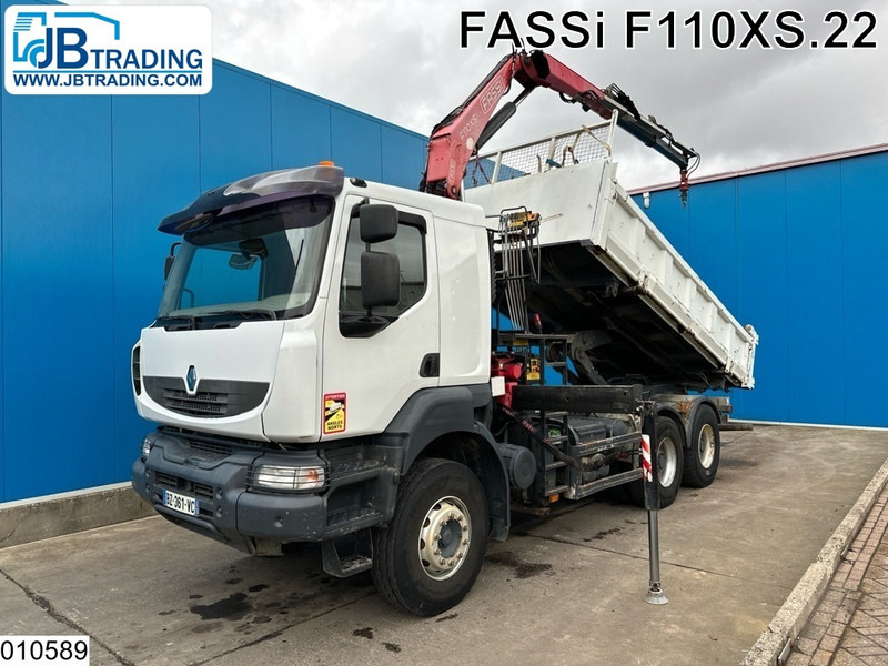 Renault Kerax 430 Dxi 6x4, EURO 5, Leaf spring suspension, Fassi - Tipper, Crane truck: picture 1 Renault Kerax 430 Dxi 6x4, EURO 5, Leaf spring suspension, Fassi - Tipper, Crane truck: picture 1