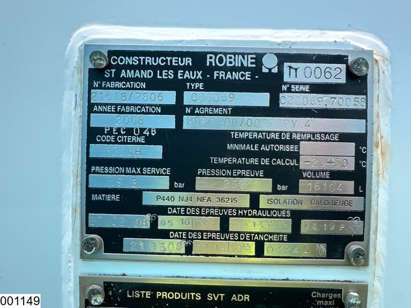 Tanker truck Renault Midlum 220 Dxi 16104 Liter, LPG GPL, Gastank, Steel suspension: picture 13