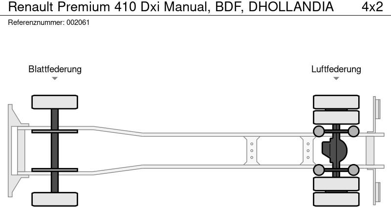 Container transporter/ Swap body truck Renault Premium 410 Dxi Manual, BDF, DHOLLANDIA: picture 12