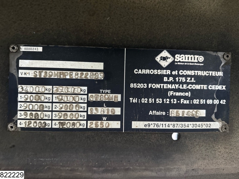 Samro gesloten bak Fimopart - Closed box semi-trailer: picture 4 Samro gesloten bak Fimopart - Closed box semi-trailer: picture 4