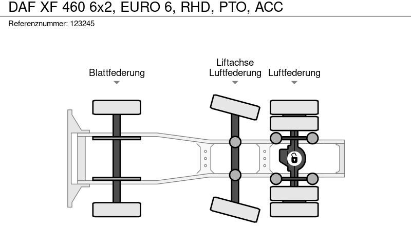Tractor unit DAF XF 460 6x2, EURO 6, RHD, PTO, ACC: picture 13 Tractor unit DAF XF 460 6x2, EURO 6, RHD, PTO, ACC: picture 13