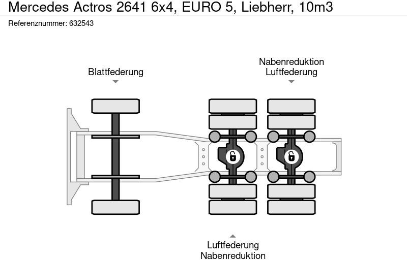 Tractor unit Mercedes-Benz Actros 2641 6x4, EURO 5, Liebherr, 10m3: picture 20 Tractor unit Mercedes-Benz Actros 2641 6x4, EURO 5, Liebherr, 10m3: picture 20