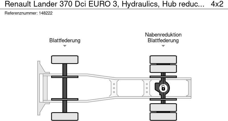 Renault Lander 370 Dci EURO 3, Hydraulics, Hub reduction leasing Renault Lander 370 Dci EURO 3, Hydraulics, Hub reduction: picture 15
