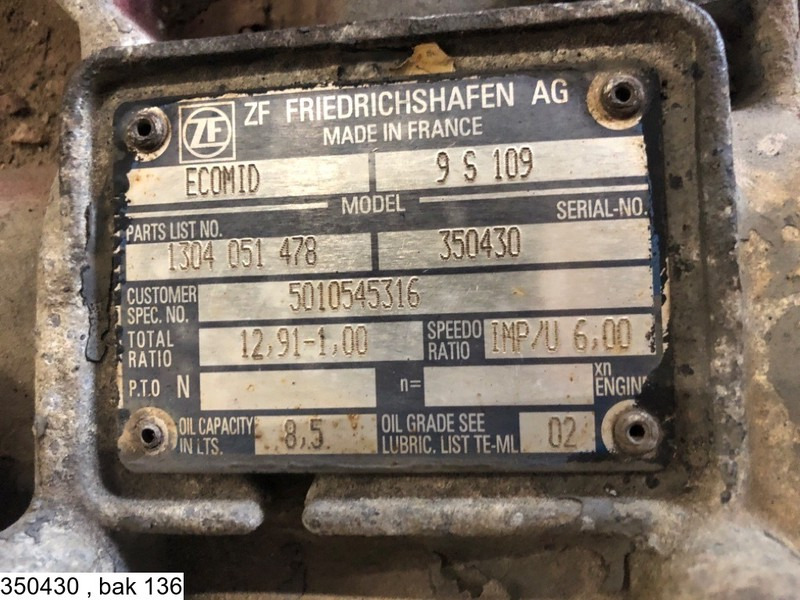 ZF ECOMID 9 S 109, Manual - Gearbox: picture 3 ZF ECOMID 9 S 109, Manual - Gearbox: picture 3