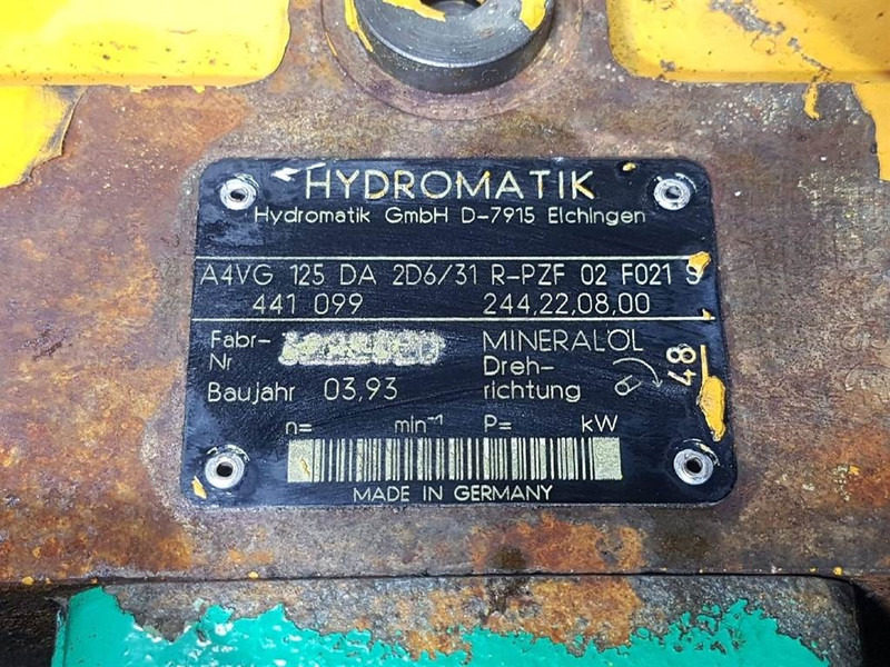 Hydromatik A4VG125DA2D6/31R-Drive pump/Fahrpumpe/Rijpomp - Hydraulics: picture 4 Hydromatik A4VG125DA2D6/31R-Drive pump/Fahrpumpe/Rijpomp - Hydraulics: picture 4