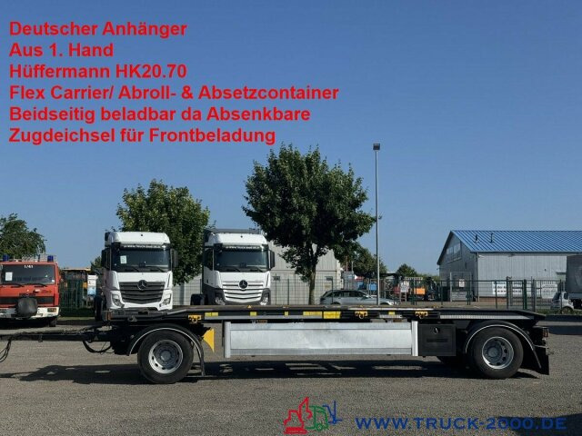 Hüffermann HK20.70 Flex/Kombi Carrier/ Abroll Absetzcont. - Roll-off/ Skip trailer: picture 1 Hüffermann HK20.70 Flex/Kombi Carrier/ Abroll Absetzcont. - Roll-off/ Skip trailer: picture 1