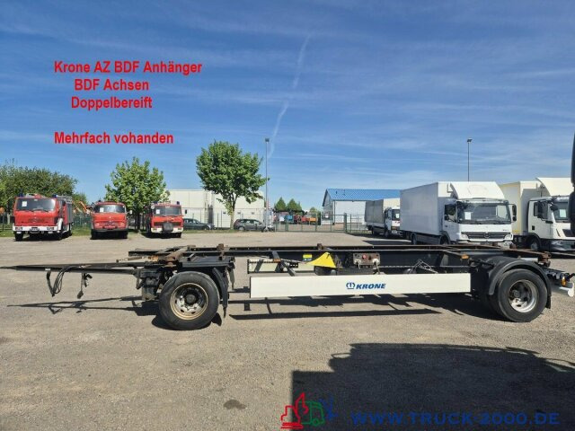 Krone AZ18 Box Carrier - Luft - BPW Achsen - Container transporter/ Swap body trailer: picture 1 Krone AZ18 Box Carrier - Luft - BPW Achsen - Container transporter/ Swap body trailer: picture 1