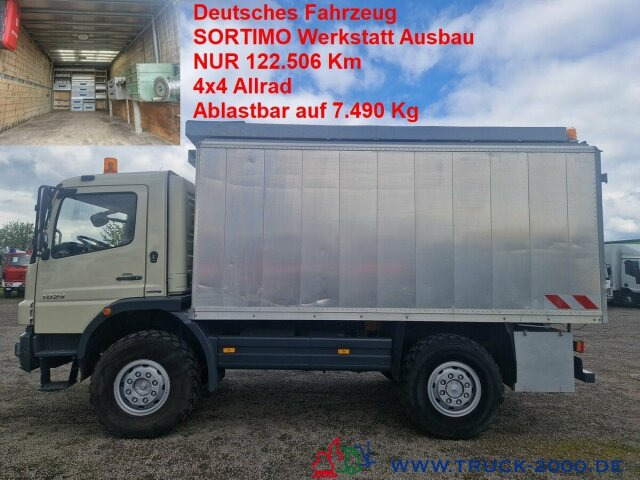 Mercedes-Benz Atego 824 4x4 Ideal Werkstatt-Wohn-Expeditionsmobil - Box truck: picture 1 Mercedes-Benz Atego 824 4x4 Ideal Werkstatt-Wohn-Expeditionsmobil - Box truck: picture 1